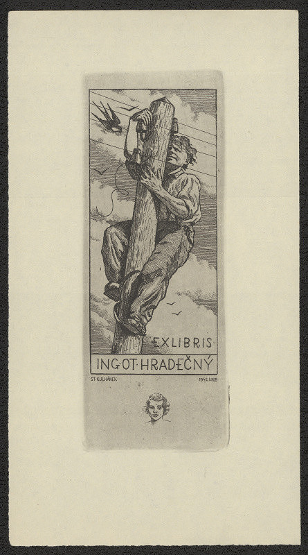 Stanislav Kulhánek – Ex libris Ing. Ot. Hradečný 