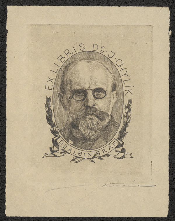Stanislav Kulhánek – Ex libris Dr. J. Chylík 