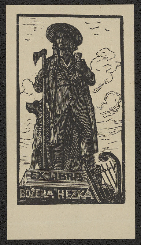 Karel Kuneš – Ex libris Božena Hezká 