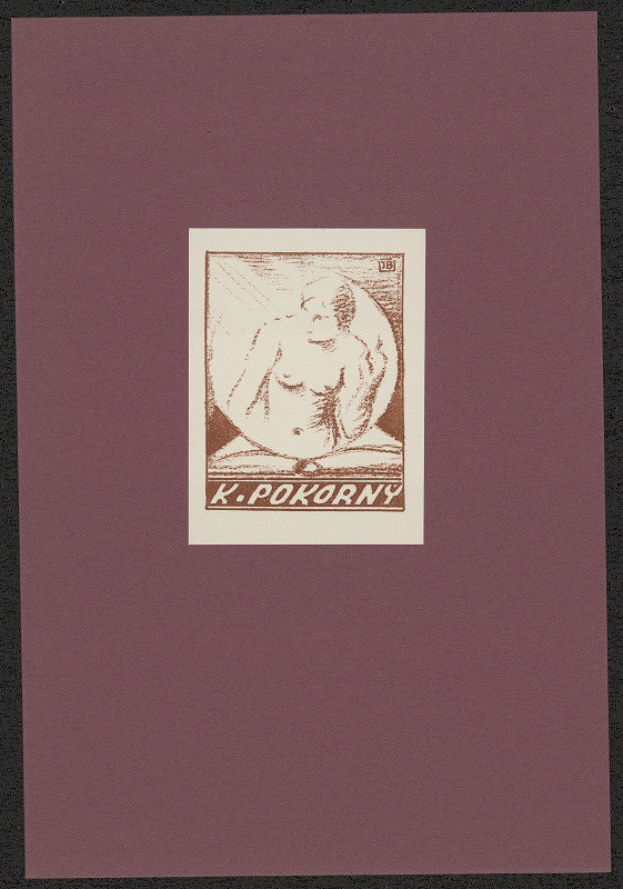 Jaro (Jaroslav) Beran – K. Pokorný. in Jaro Beran exlibris, 15 původních litografií. Nymburk 1941 