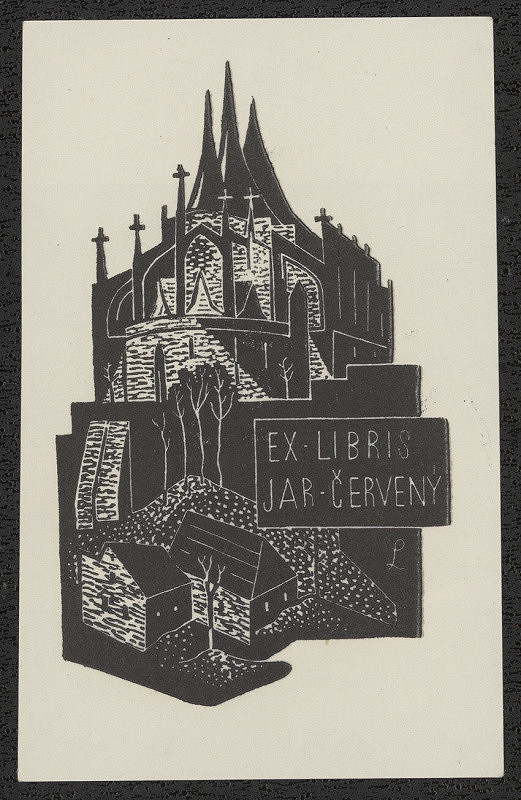 Richard Lander – Ex libris Jar. Červený 