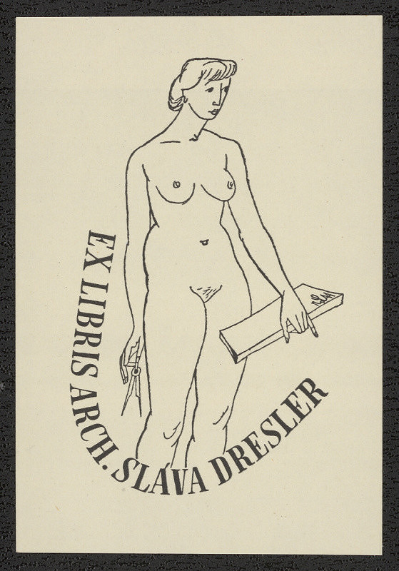 Richard Lander – Ex libris Arch. Sláva Dresler 