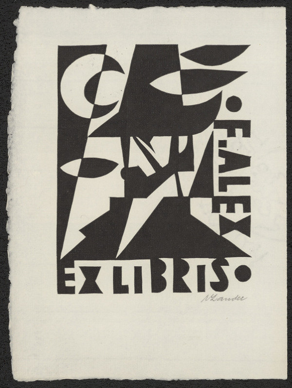 Richard Lander – Ex libris F. Alex 