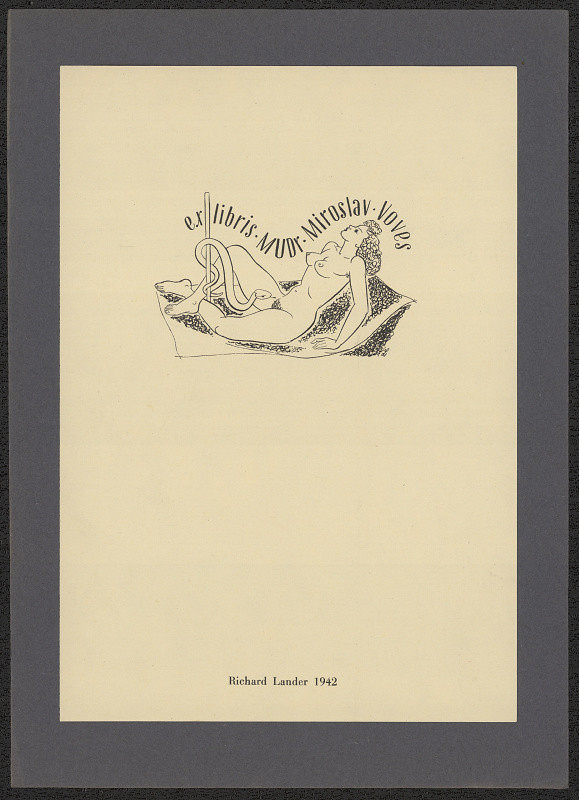 Richard Lander – ex libris MUDr. Miroslav Voves 