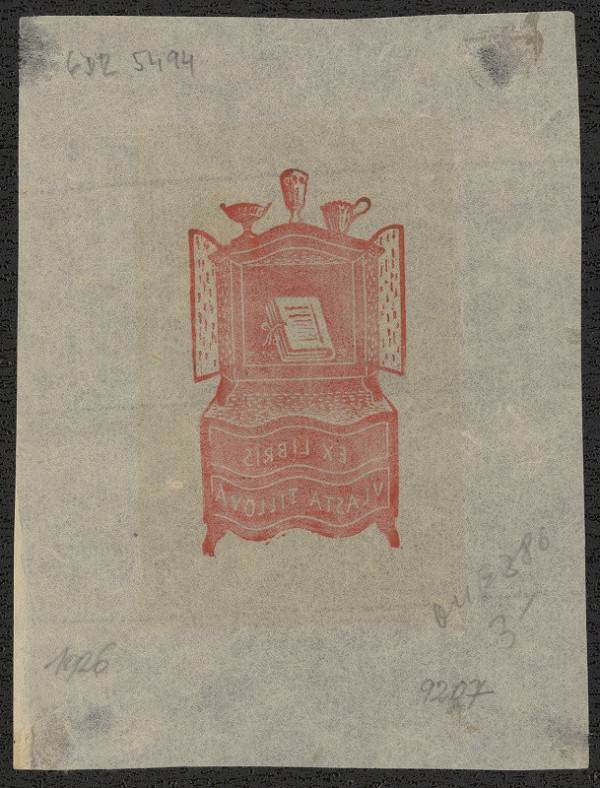 Divica Landrová Votočková – Ex libris Vlasta Tillová 