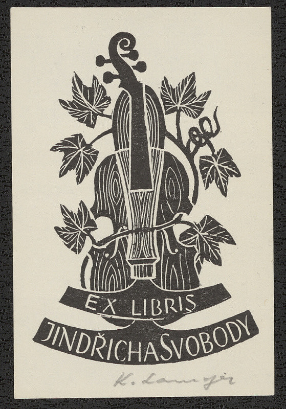Karel Langer/1903 – Ex libris Jindřicha Svobody 