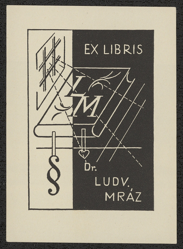 Laurenc – Ex libris Dr. Ludv. Mráz 