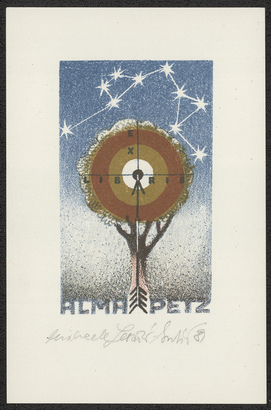 Michaela Lesařová-Roubíčková – Ex libris Alma Petz 