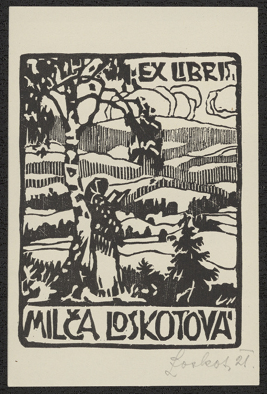 Josef Loskot – Ex libris Milča Loskotová 