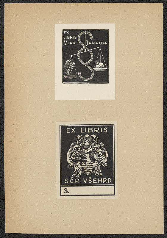 J. Laurenc – Ex libris S.Č.P. Všehrd 