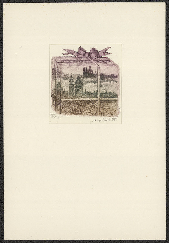 Michaela Lesařová-Roubíčková – Johanes Souvbeytn(?) Ex libris 