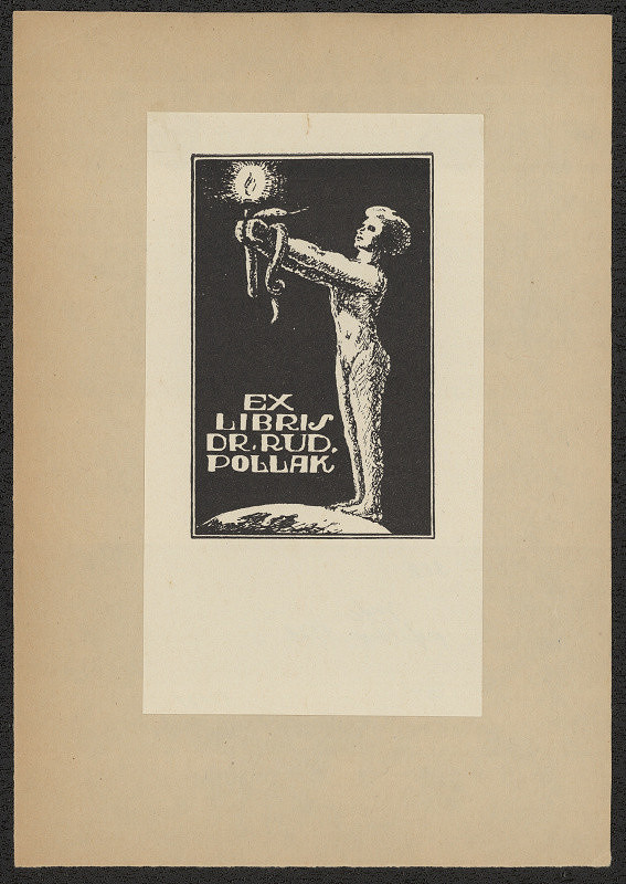 Josef Lír – Ex libris Dr. Rud. Pollak 