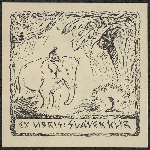 Josef Lhota – Ex libris: Slávek Klír 