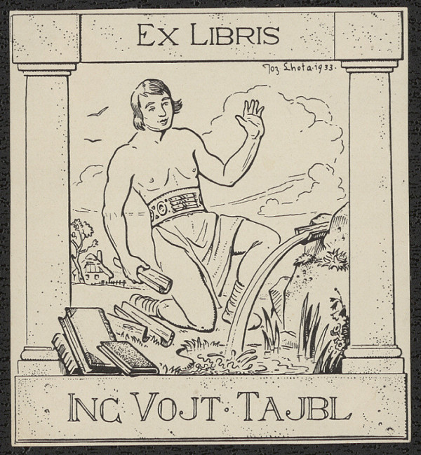 Josef Lhota – Ex libris Ing. Vojt. Tajbl 