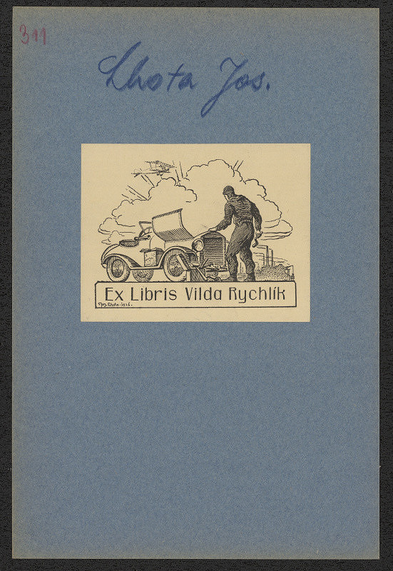 Josef Lhota – Ex libris Vilda Rychlík 