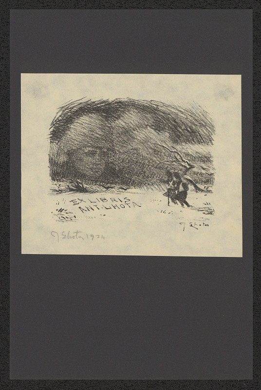 Josef Lhota – Ex Libris Ant. Lhota. in Jozef Lhota. Ex libris. Druhá řada. 