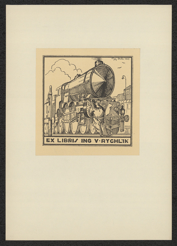 Josef Lhota – Ex libris Ing. V. Rychlík. in Jozef Lhota. Ex libris III. Praha 1938 