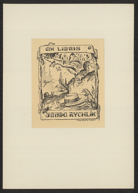 Josef Lhota – Ex libris Jenda Rychlík. in Jozef Lhota. Ex libris III. Praha 1938 
