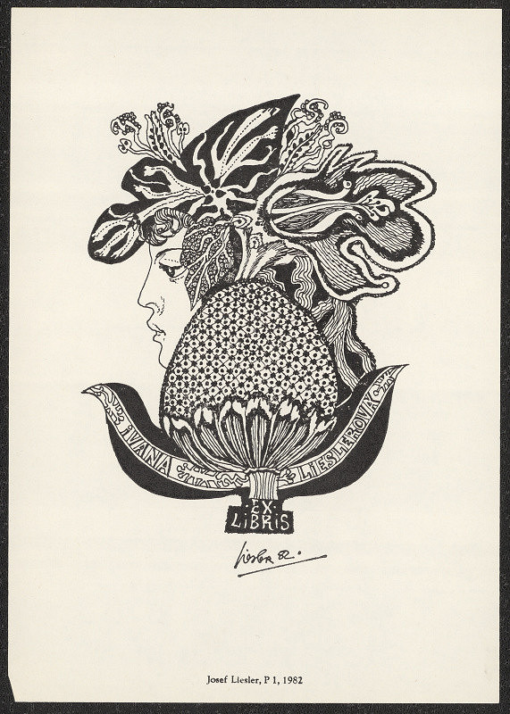 Josef Liesler – Ex libris Ivana Lieslerová 