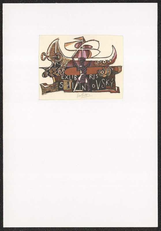 Josef Liesler – Ex libris S. Hlinovský 