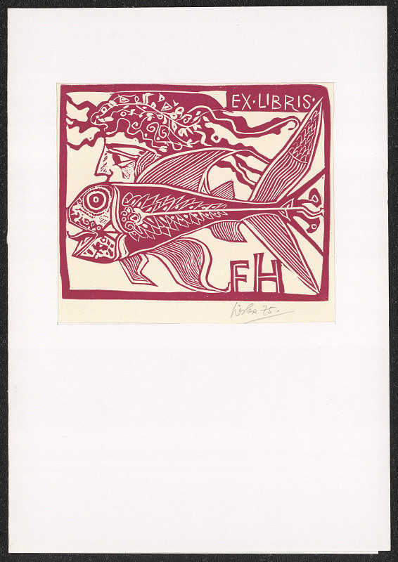 Josef Liesler – Ex libris F H (Heidenreich) 