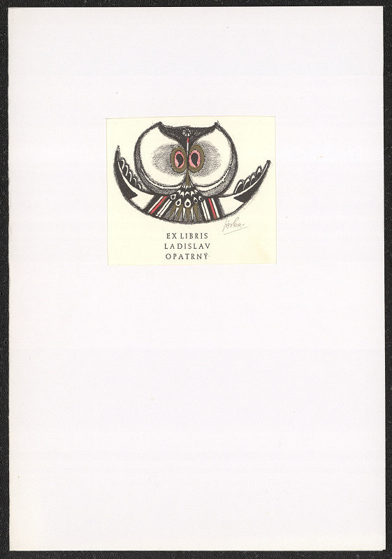 Josef Liesler – Ex libris Ladislav Opatrný 