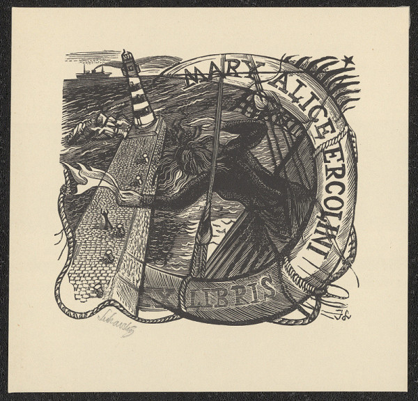 Jaroslav Lukavský – Ex libris Mary Alice Ercolini 