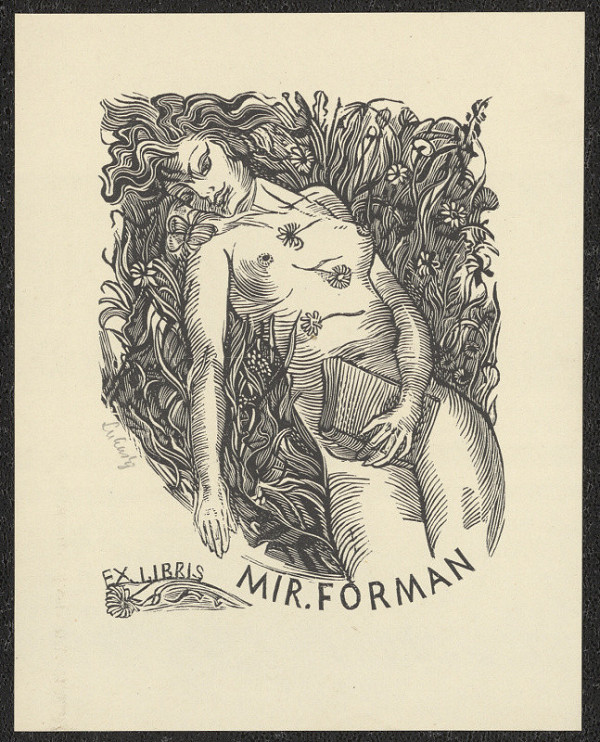 Jaroslav Lukavský – Ex libris Mir. Forman 
