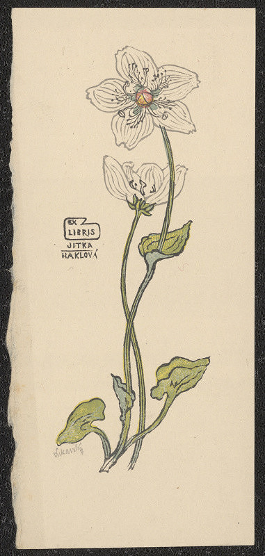 Jaroslav Lukavský – Ex libris Jitka Haklová 