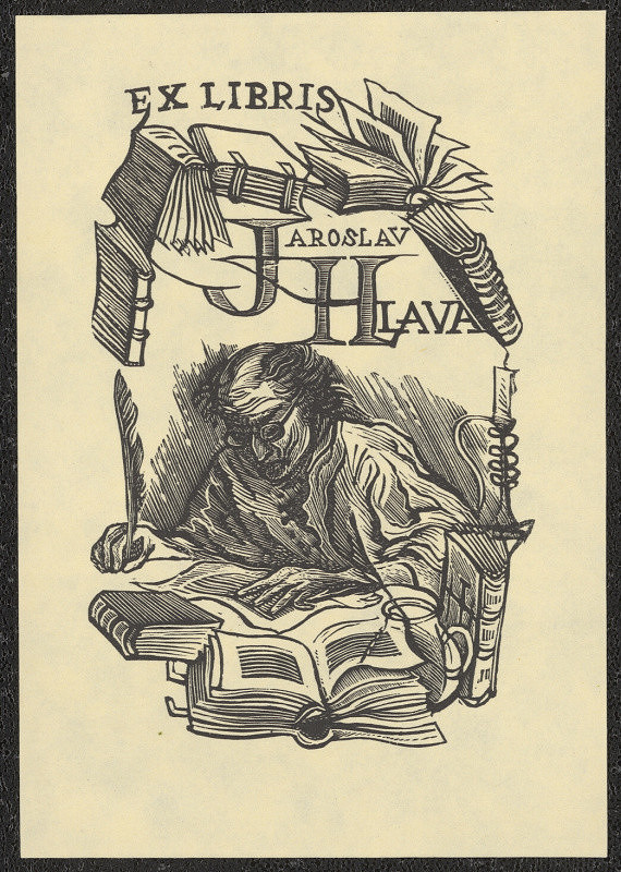 Jaroslav Lukavský – Ex libris Jaroslav Hlava 