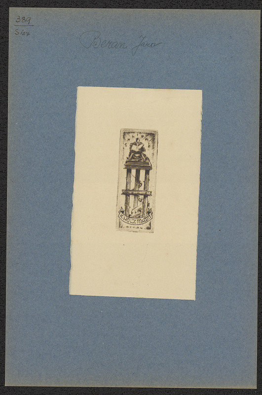 Jaro (Jaroslav) Beran – Exlibris K.Holzmann 