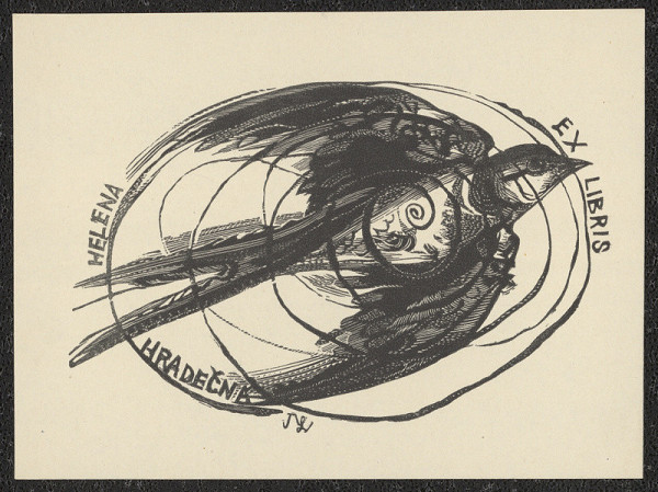 Jaroslav Lukavský – Ex libris Helena Hradečná 