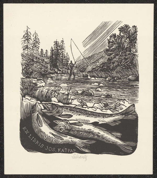 Jaroslav Lukavský – Ex libris Jos. Kašpar 