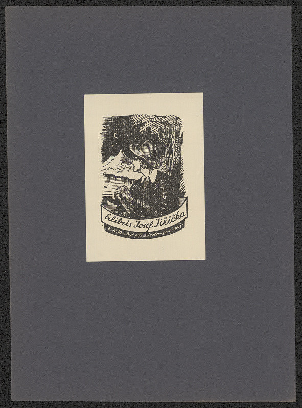 Jaro (Jaroslav) Beran – Exlibris Josef Jiřička 