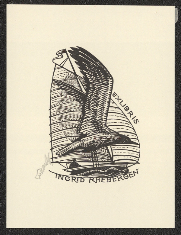 Jaroslav Lukavský – Ex libris Ingrid Rhebergen 