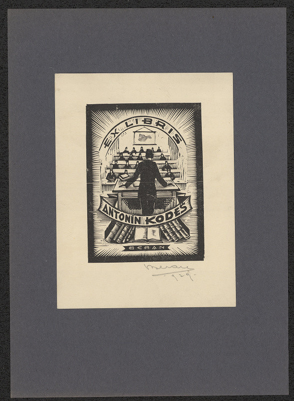 Jaro (Jaroslav) Beran – Exlibris Antonín Kodeš 