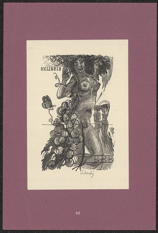 Jaroslav Lukavský – Ex libris B B B (B. Beneš) 