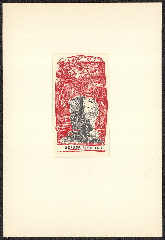 Jaroslav Lukavský – Ex libris Herber Blokland 