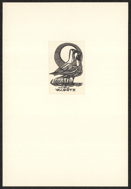 Jaroslav Lukavský – Ex libris W. J. Götz 