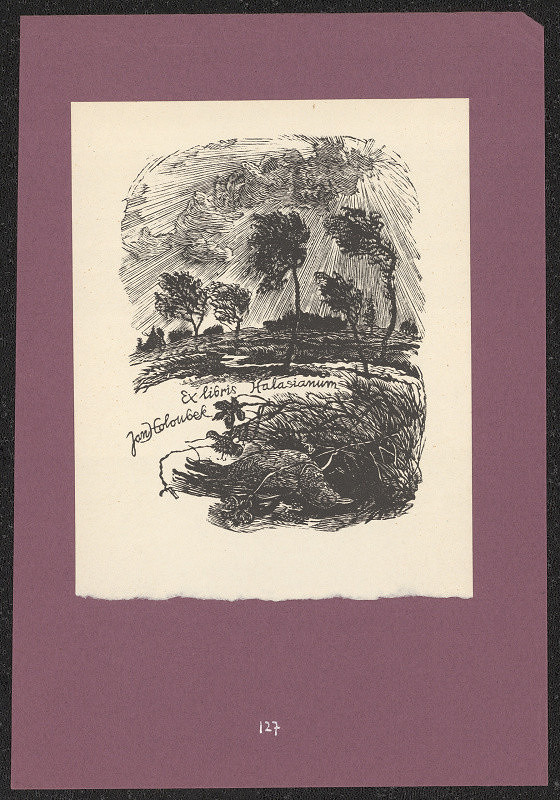 Jaroslav Lukavský – Ex libris Jan Holoubek 