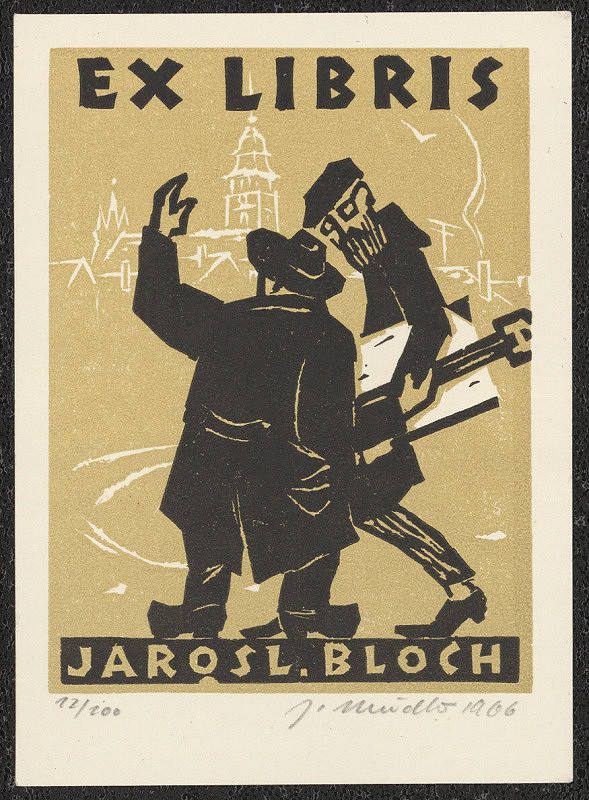 Jiří Mádlo – Ex libris Jarosl. Bloch 
