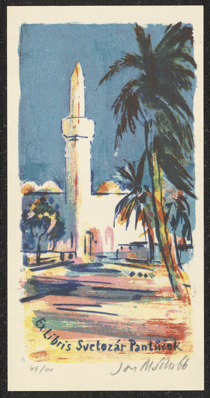 Jan Mácha – Ex libris Svetozár Pantůček 