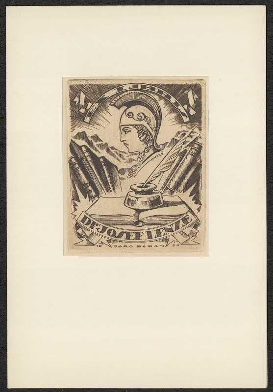 Jaro (Jaroslav) Beran – Exlibris dr.Josef Lenze 