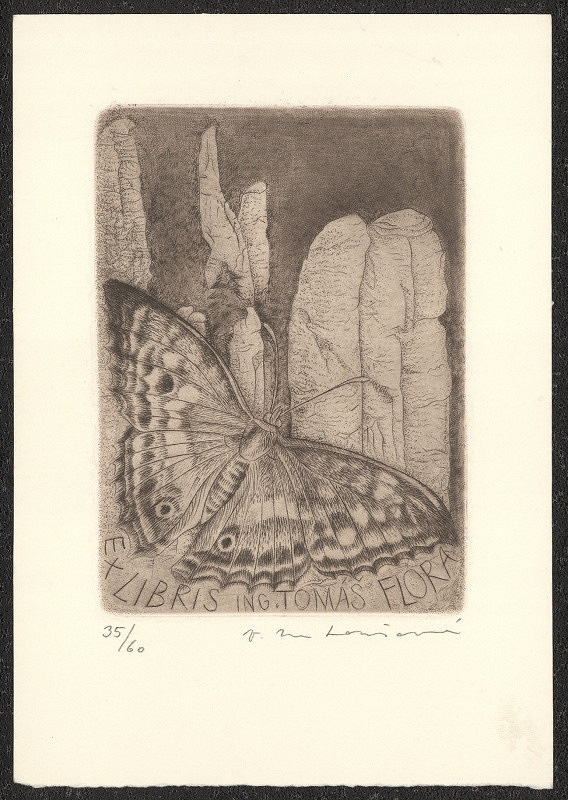 Vlasta Matoušová – Ex libris Ing. Tomáš Flora 