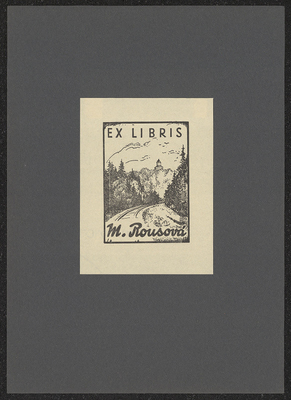 Josef Macoun – Ex libris M. Rousová 