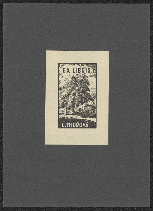 Josef Macoun – Ex libris L. Thořová 