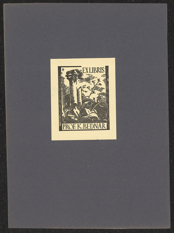 Jaroslav Mašek/1914 – Ex libris Prof. K. Bednář 