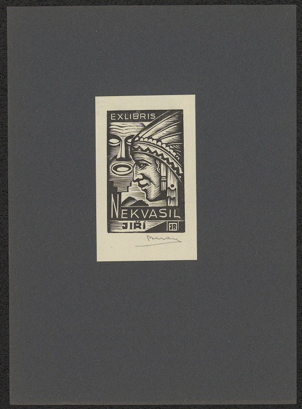 Jaro (Jaroslav) Beran – Exlibris Jiřího Nekvasila 