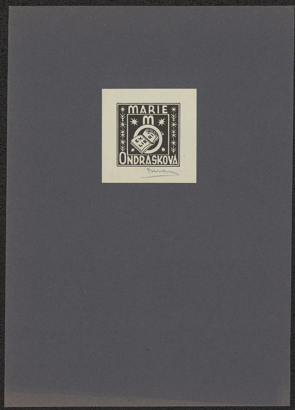 Jaro (Jaroslav) Beran – Exlibris Marie Ondrášková 
