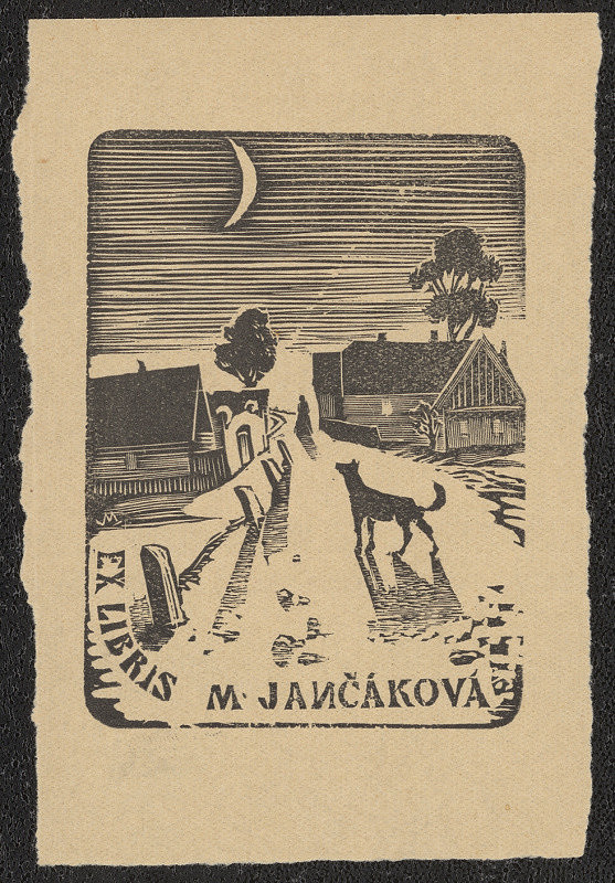 Jindřich Mahelka – Ex libris M. Jančáková 